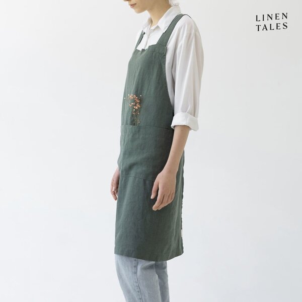 Lniany fartuch Crossback – Linen Tales
