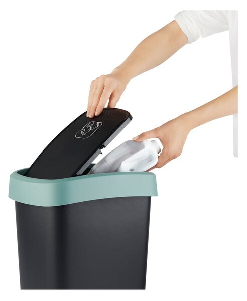 Kosz na śmieci z tworzywa sztucznego z recyklingu 25 L Twist − Rotho