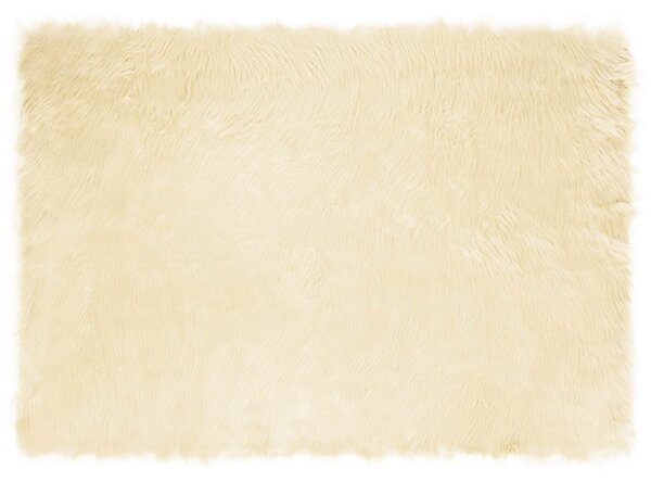 Dywan z sztucznej owczej skóry TAFALLA kremowy 140 x 200 cm