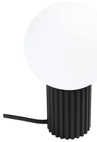 Czarna ryflowana lampa stołowa A3-D59