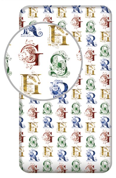 Jerry Fabrics Prześcieradło Harry Potter HP078, 90 x 200 cm