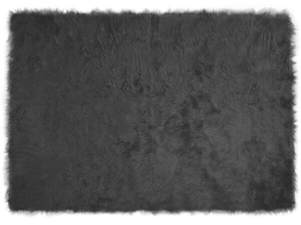 Dywan z sztucznej owczej skóry TAFALLA Czarny 140 x 200 cm