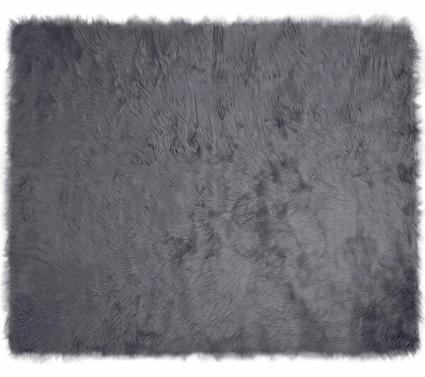 Dywan z sztucznej owczej skóry TAFALLA antracytowy 200 x 280 cm