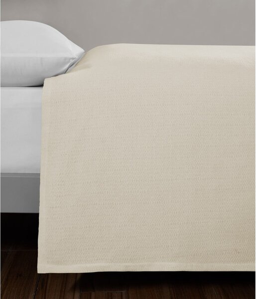 Kremowa bawełniana narzuta na łóżko dwuosobowe 200x230 cm Serenity – Mijolnir
