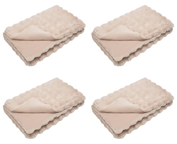 Koc antypoślizgowy z sztucznego futra królika Olite 4 pcs
