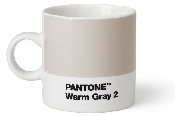 Jasnoszary ceramiczny kubek na espresso 120 ml Espresso Warm Gray 2 – Pantone