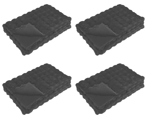 Koc antypoślizgowy z sztucznego futra królika Olite 4 pcs