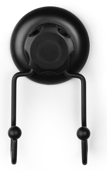 Czarny samoprzylepny podwójny haczyk ścienny Compactor Bestlock Black