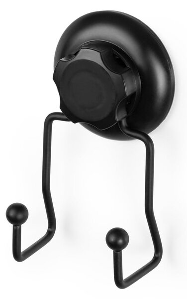 Czarny samoprzylepny podwójny haczyk ścienny Compactor Bestlock Black