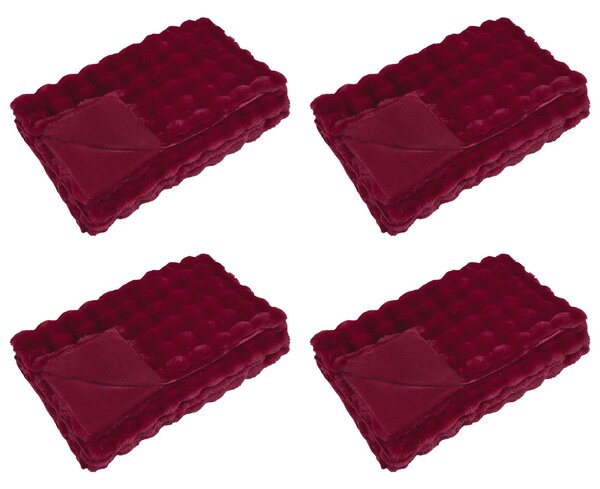 Koc antypoślizgowy z sztucznego futra królika Olite 4 pcs