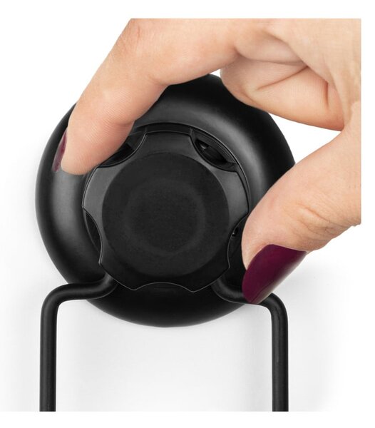 Czarny samoprzylepny podwójny haczyk ścienny Compactor Bestlock Black