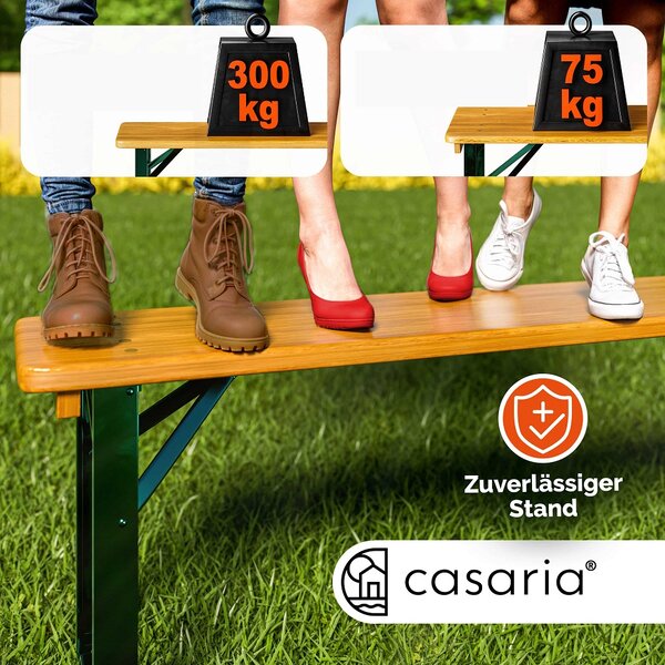 Zestaw piwny KLASIK, 170cm, naturalny brąz Casaria