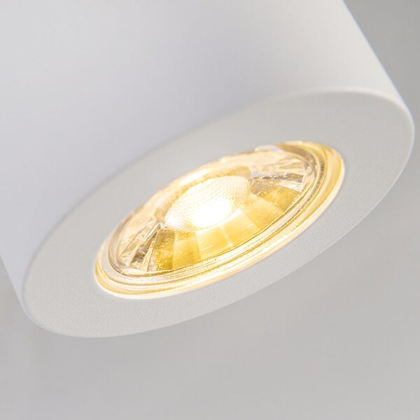 Nowoczesny reflektor biały 7,5 cm - Tuba