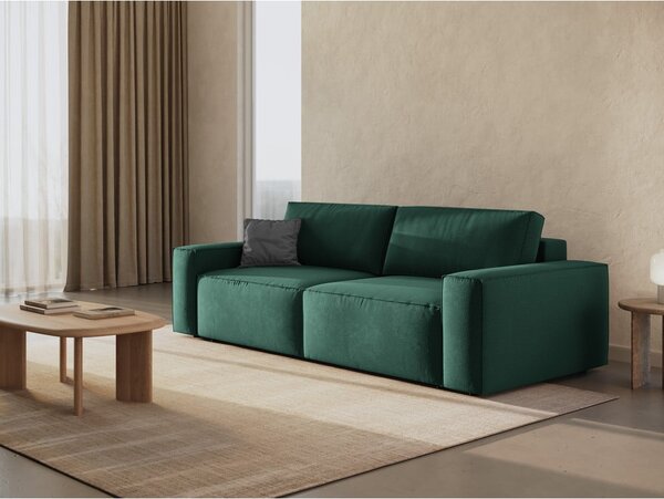 Zielona rozkładana sofa 247 cm Jodie – Micadoni Home