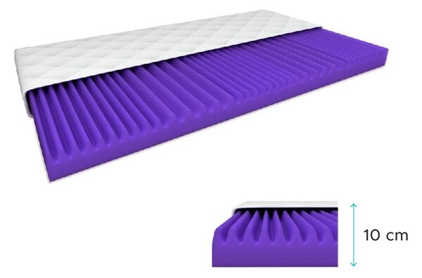 Piankowy materac DELUXE 90 x 200 cm Ochrona materaca: BEZ ochraniacz na materac