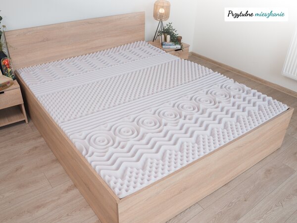 Piankowy materac DELUXE 90 x 200 cm Ochrona materaca: BEZ ochraniacz na materac