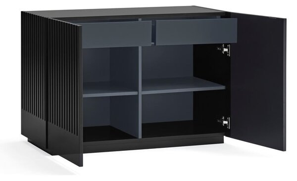 Czarna niska komoda 100x70 cm Doric – Teulat