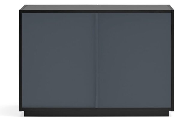 Czarna niska komoda 100x70 cm Doric – Teulat