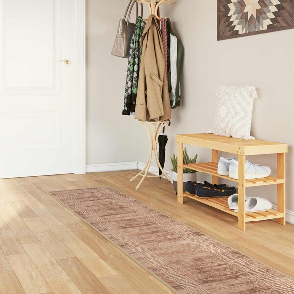 Chodnik dywanowy MARSA Biały 50 x 450 cm Poliester i PVC