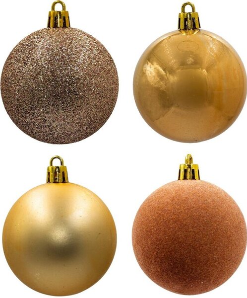 Bombka CHRISTMAS DECORATION 7703376 Złoty (16 szt.)