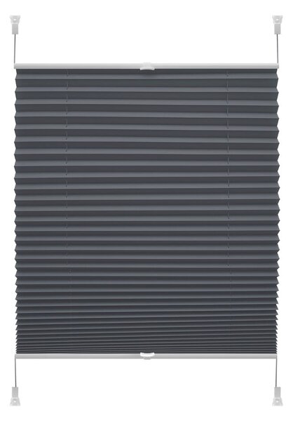Antracytowa roleta 57x150 cm Plisé Verona – Gardinia
