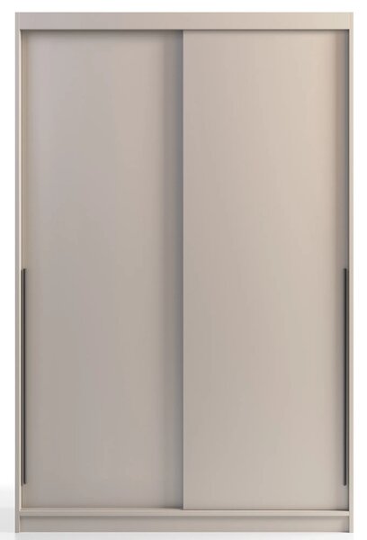 Kaszmirowa szafa przesuwana 140 cm z drążkami S5-H73