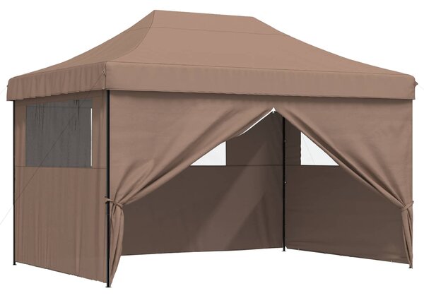 Namiot Imprezowy Brązowy 279 x 410 x 315 cm Materiał Oxford