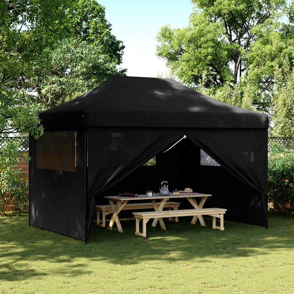 Namiot Imprezowy Czarny 279 x 410 x 315 cm Materiał Oxford