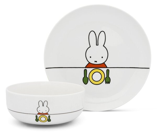 Porcelanowy zestaw naczyń dla dzieci 6 szt. Miffy – Zilverstad