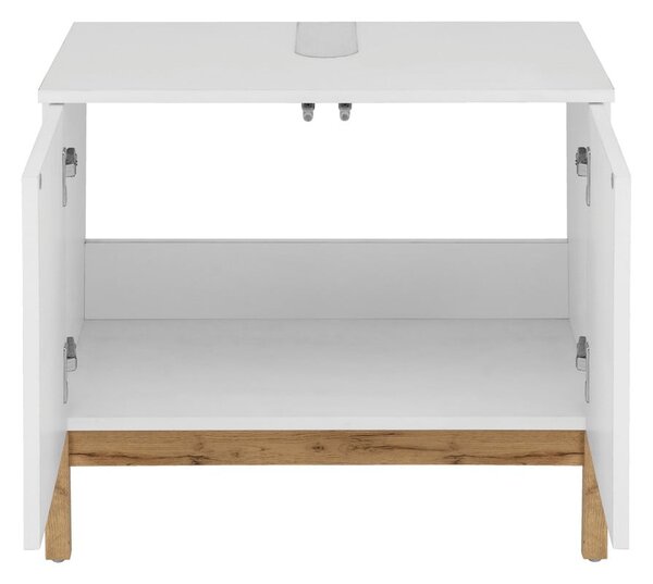 Biała szafka pod umywalkę 56x35 cm Mirza – Støraa