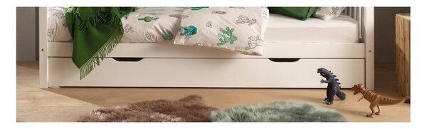 Biała szuflada pod łóżko dziecięce 90x200 cm Dallas – Vipack