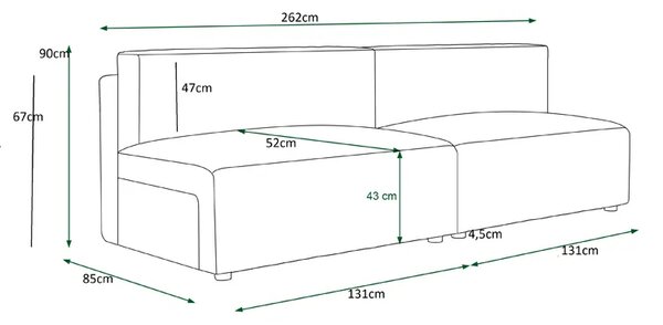 Różowa rozkładana sofa Z7-B52