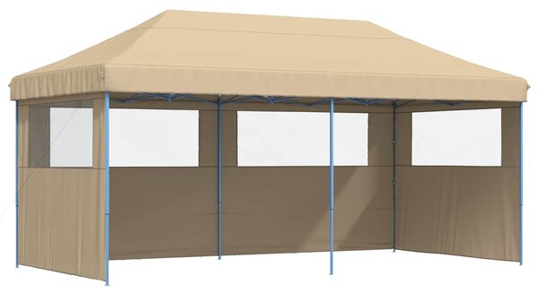 Namiot Imprezowy Beżowy 292 x 580 x 315 cm Materiał Oxford