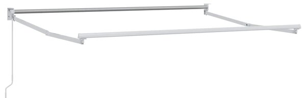 Ręczna markiza chowana Biały 3 x 2 m Aluminium