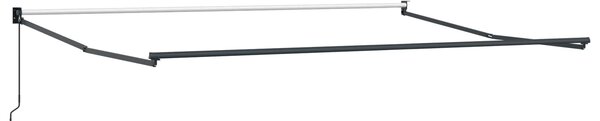 Ręczna markiza chowana Antracyt 4 x 2 m Aluminium