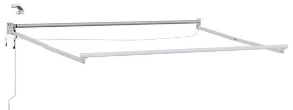 Elektryczna rama markizy składanej Biały 3 x 2 m Aluminium
