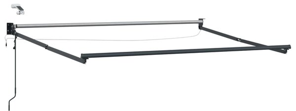 Elektryczna rama markizy składanej Antracyt 2,5 x 2 m Aluminium