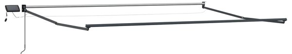 Elektryczna rama markizy składanej Antracyt 4 x 2 m Aluminium