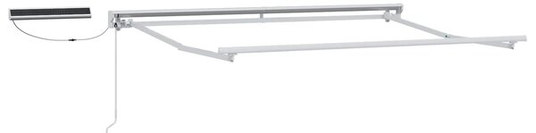 Elektryczna rama markizy składanej Biały 2,5 x 2 m Stal