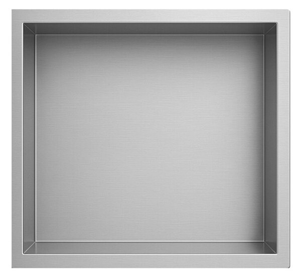 Półka łazienkowa wnękowa HYDROSAN IGA-CH-30X30X10 Chrom szczotkowany 30x30x10 cm