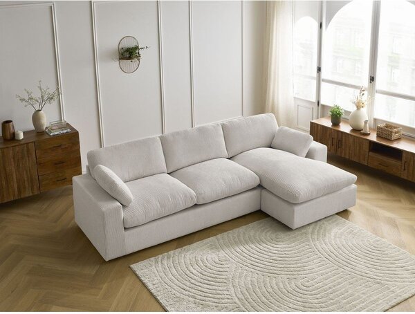 Beżowy sztruksowy narożnik Belair – Bobochic Paris