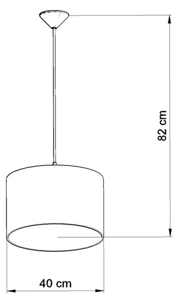 Lampa wisząca z nadrukiem piłek na abażurze - A597-Eklosa