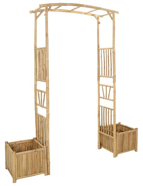 Łuk Ogrodowy Naturalny 177 x 40 x 205 cm Bambus