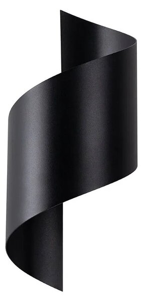 Minimalistyczny czarny metalowy kinkiet R0-R89
