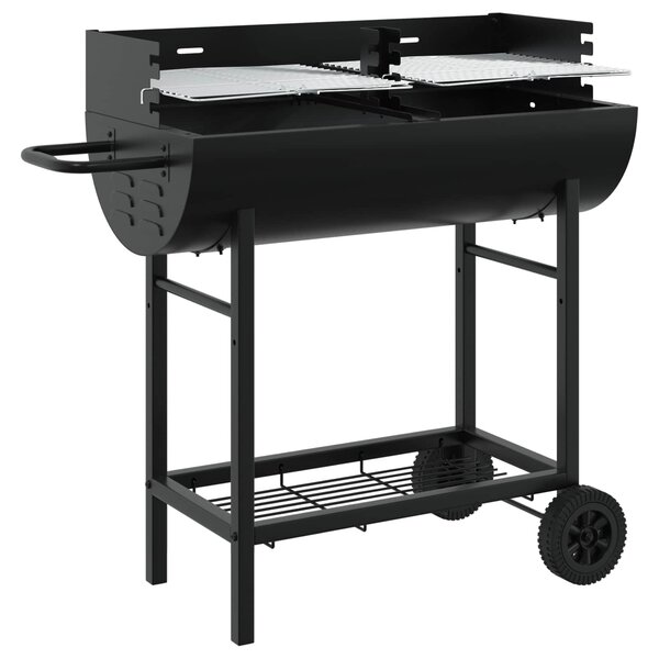 Grill węglowy 96,5 x 42,5 x 88,5 cm Czarny