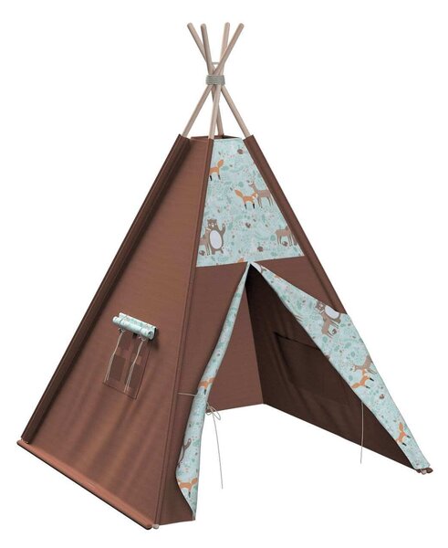 Bawełniany namiot dla dzieci Tipi z motywem leśnym