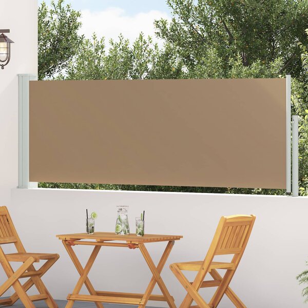 Rozkładany boczny markiz 500 x 100 cm Poliester Prostokątny