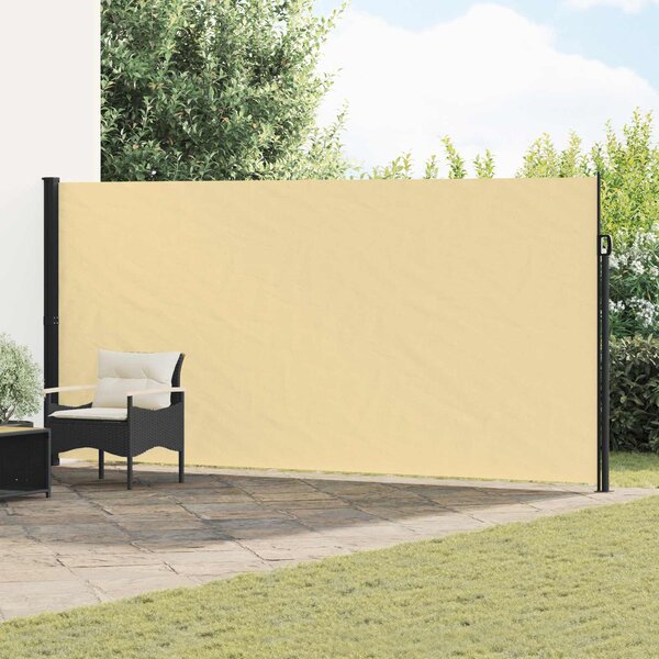 Rozkładany boczny markiz piaskowy 300 x 200 cm Poliester