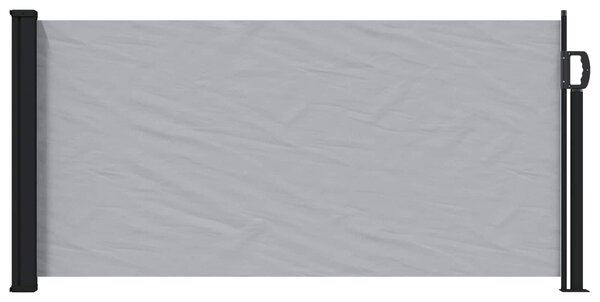Rozkładany boczny markiz Szary 300 x 100 cm Poliester