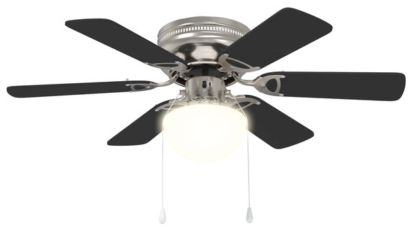 Wentylator sufitowy z lampą Ø 82 cm Czarny